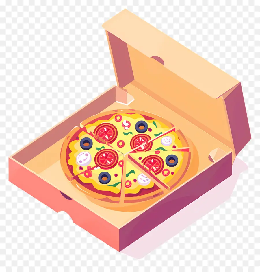 Caja De Pizza，Pizza En Caja PNG