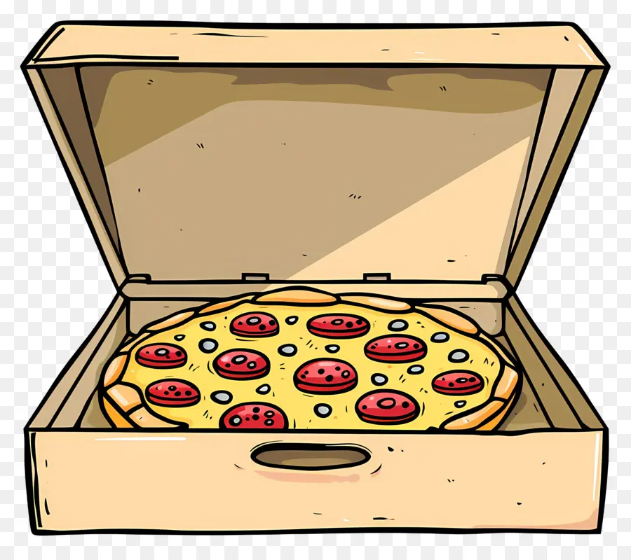 Caja De Pizza，Pizza En Caja PNG