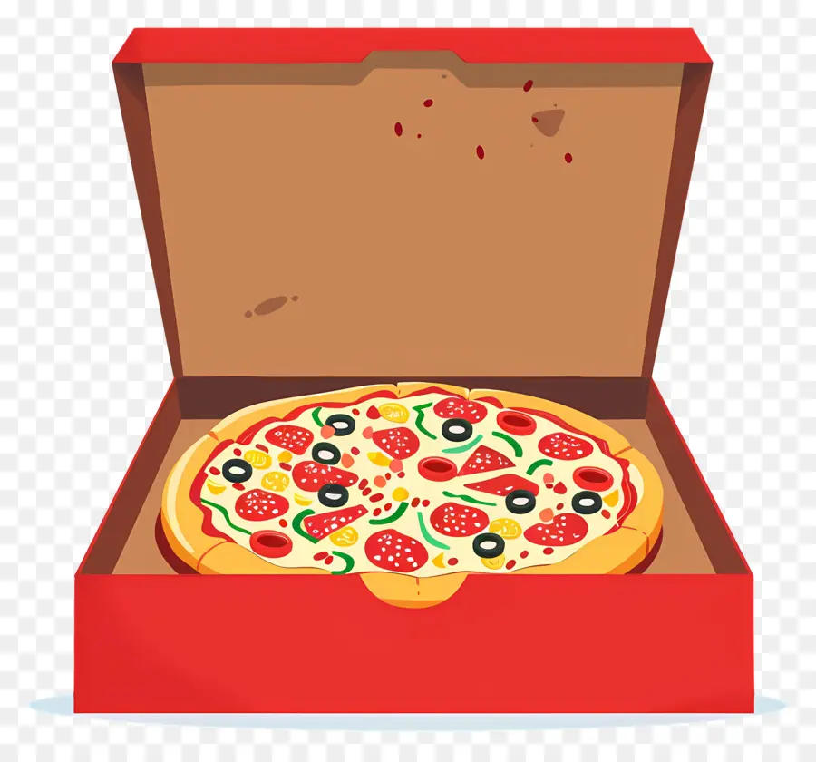 Caja De Pizza，Pizza En Caja PNG