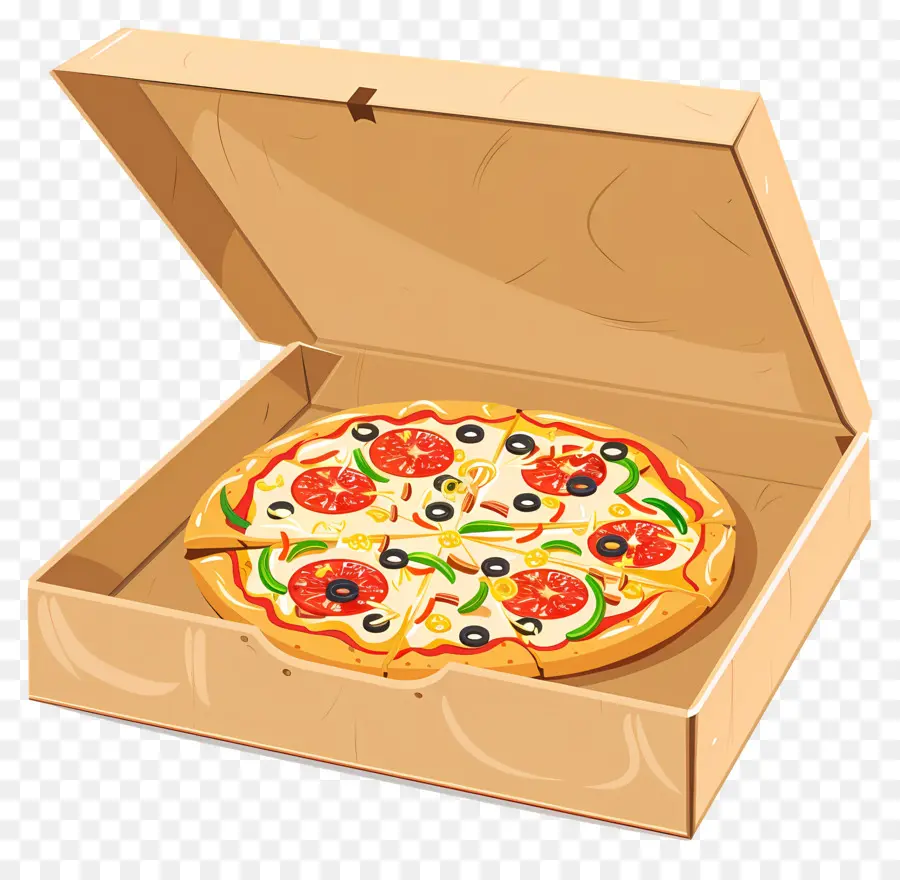 Caja De Pizza，Pizza En Caja PNG