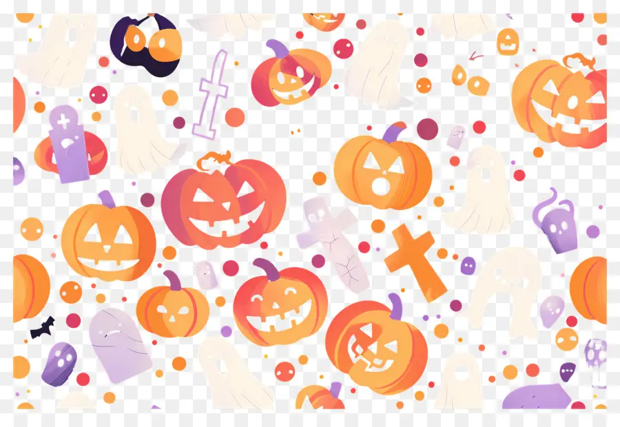 Fondo De Halloween，Patrón De Halloween PNG