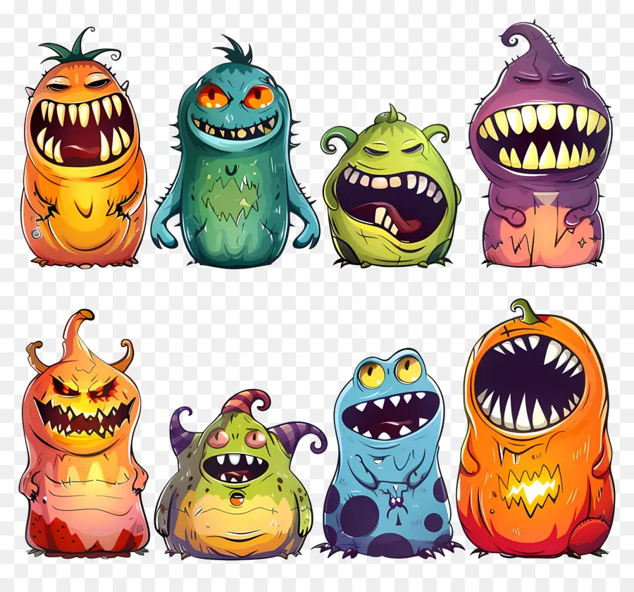 Frontera De Halloween，Personajes Monstruosos PNG