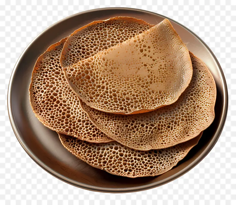 Comida Africana，Pan Injera PNG