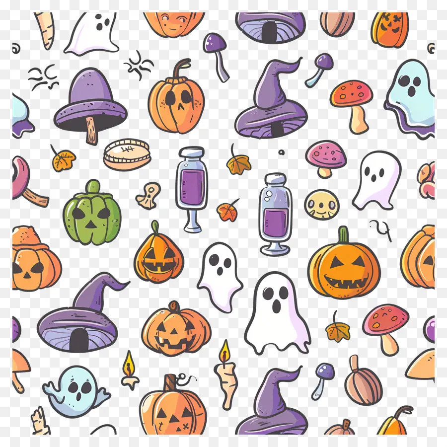 Fondo De Halloween，Garabatos De Halloween PNG