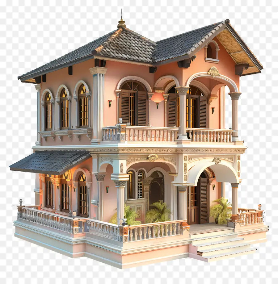 Casa 3d，Casa Victoriana PNG