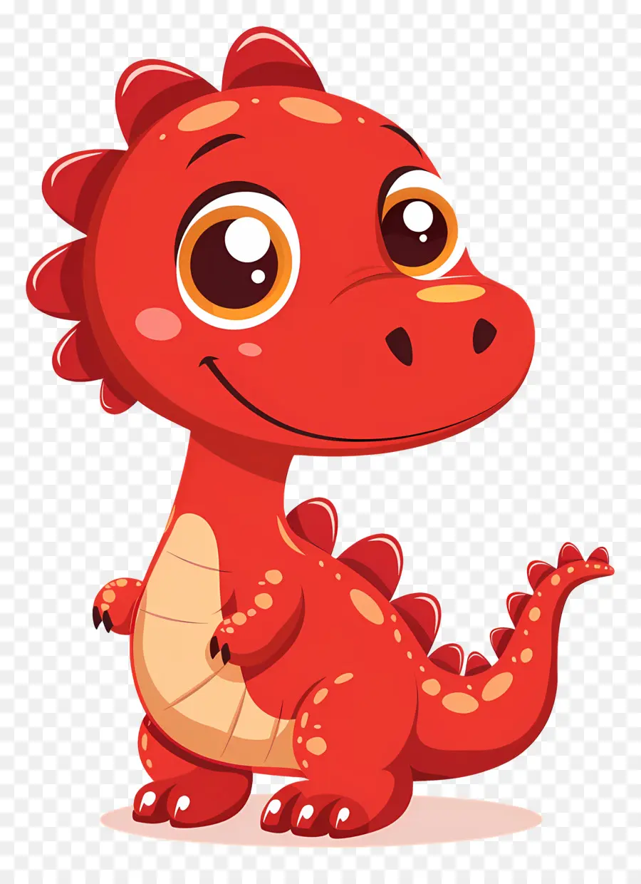 Dinosaurio De Dibujos Animados，Dinosaurio Rojo PNG