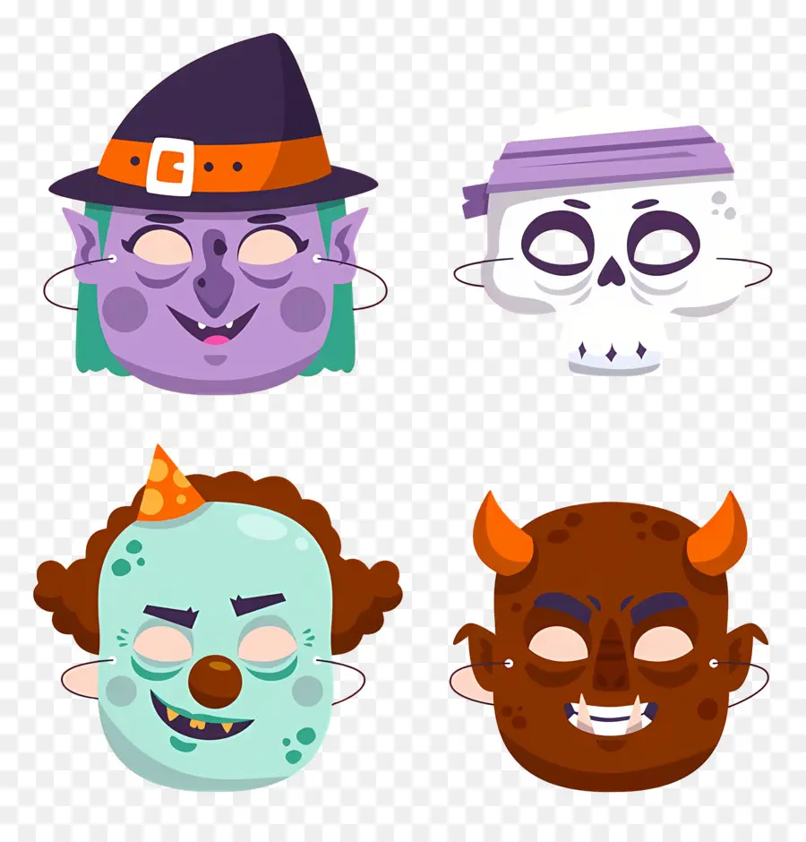 Máscara De Halloween，Mascaras De Halloween PNG