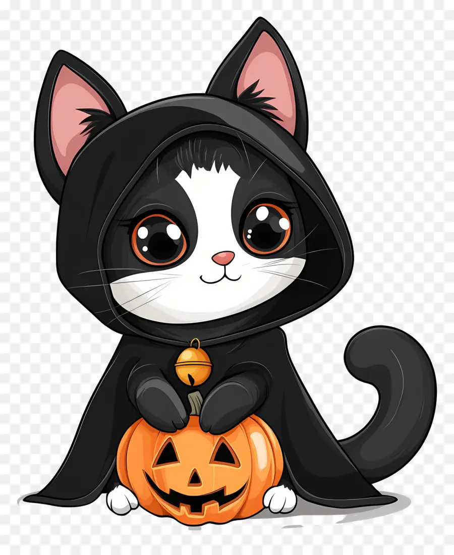 Gato Halloween，Lindo Gato PNG