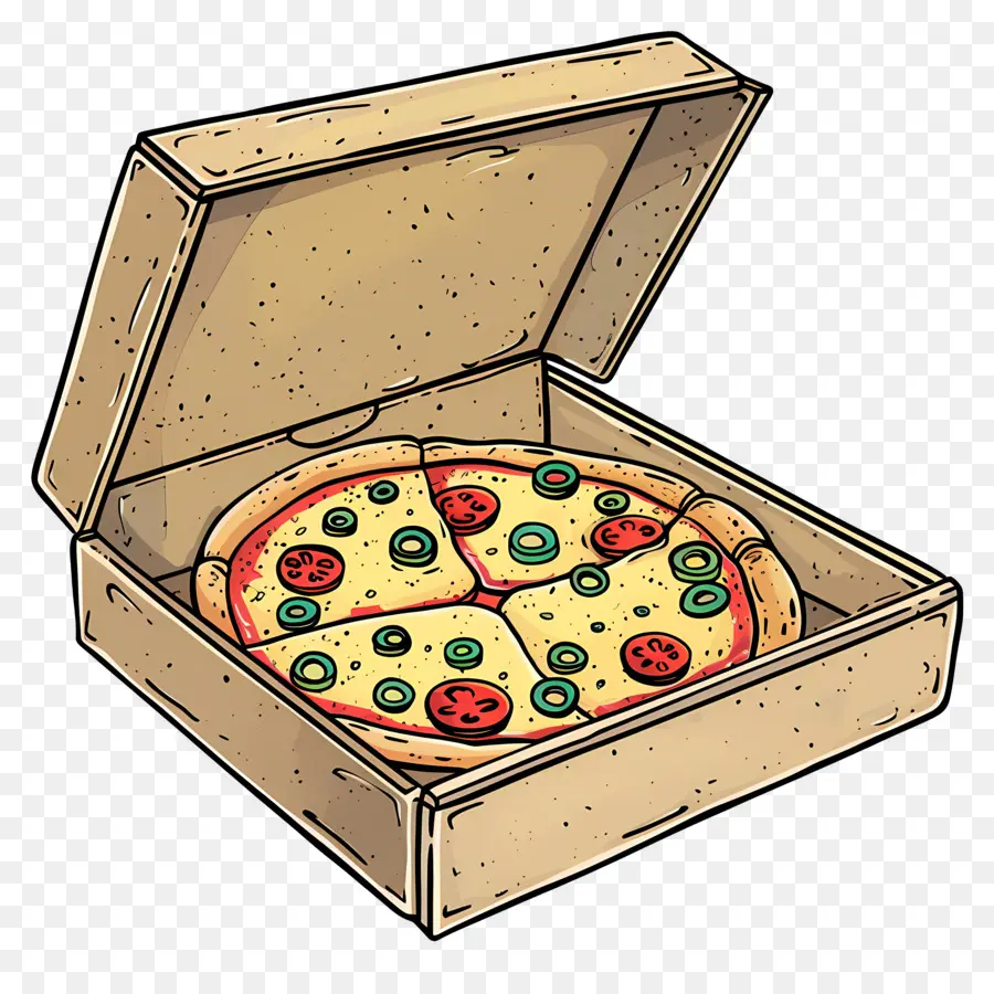 Caja De Pizza，Pizza En Caja PNG