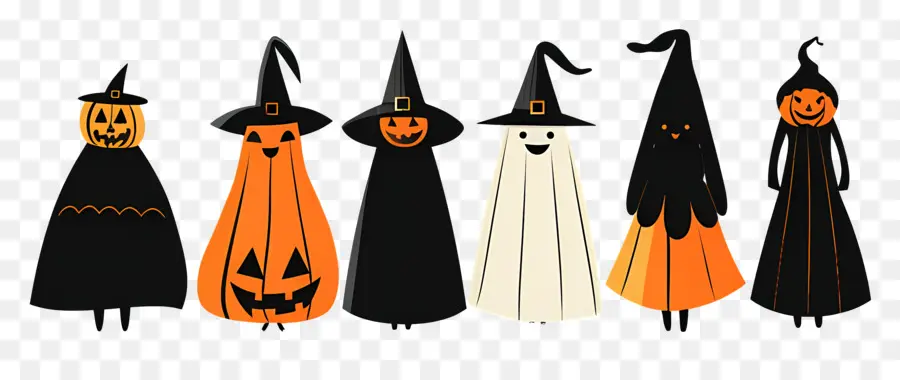 Frontera De Halloween，Personajes De Halloween PNG