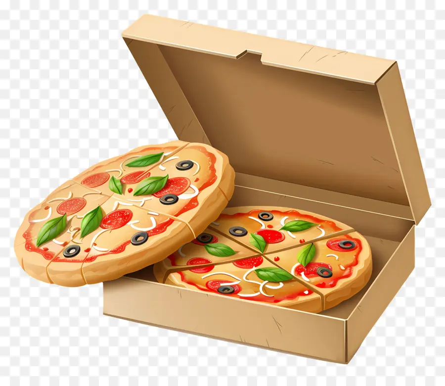 Caja De Pizza，Pizza PNG