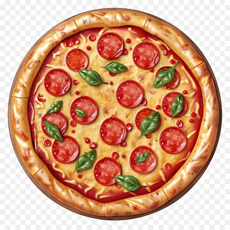 Pizza Vista Superior，Pizza PNG