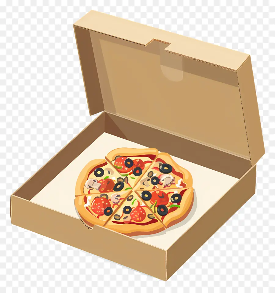 Caja De Pizza，Pizza En Caja PNG