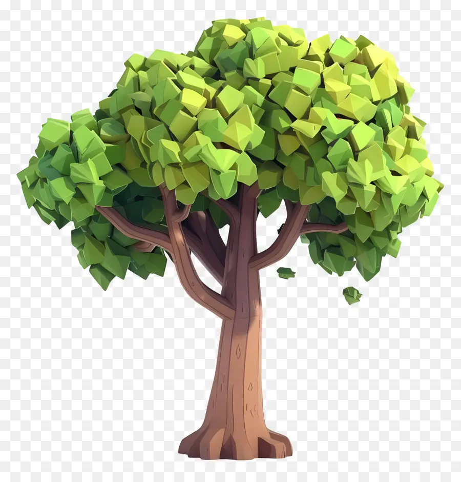 Árbol Animado，árbol Verde PNG