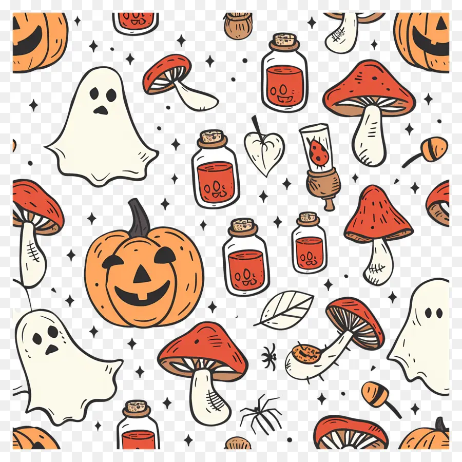 Fondo De Halloween，Patrón De Halloween PNG