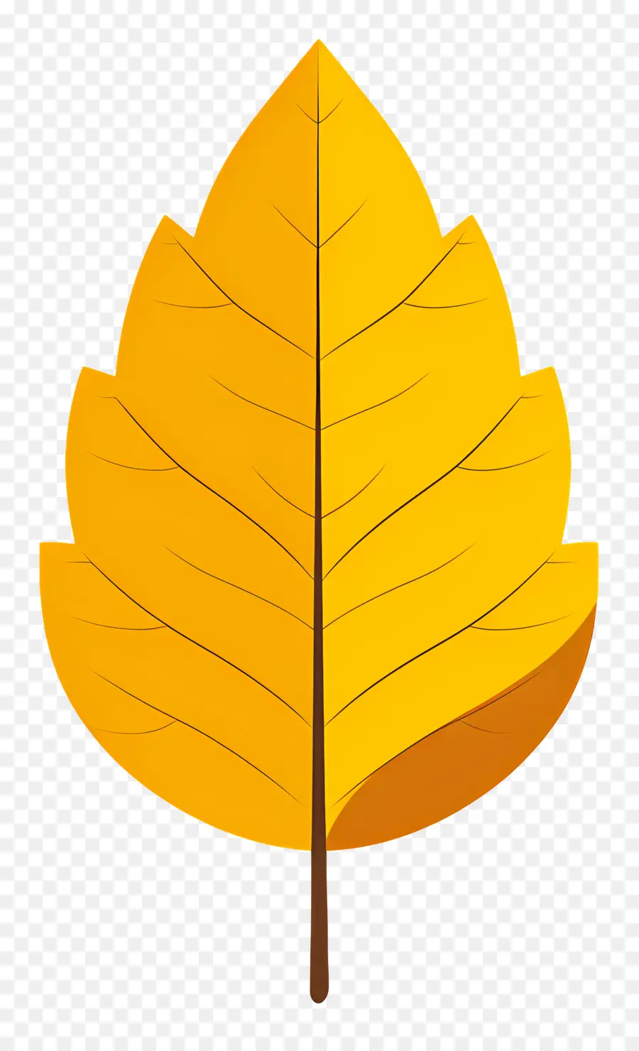 Hoja única，Hoja Amarilla PNG