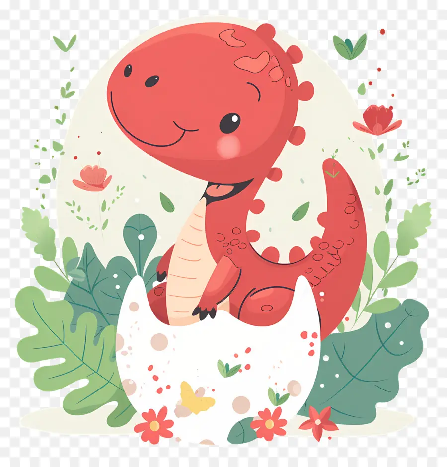 Dinosaurio De Dibujos Animados，Dinosaurio Rojo PNG