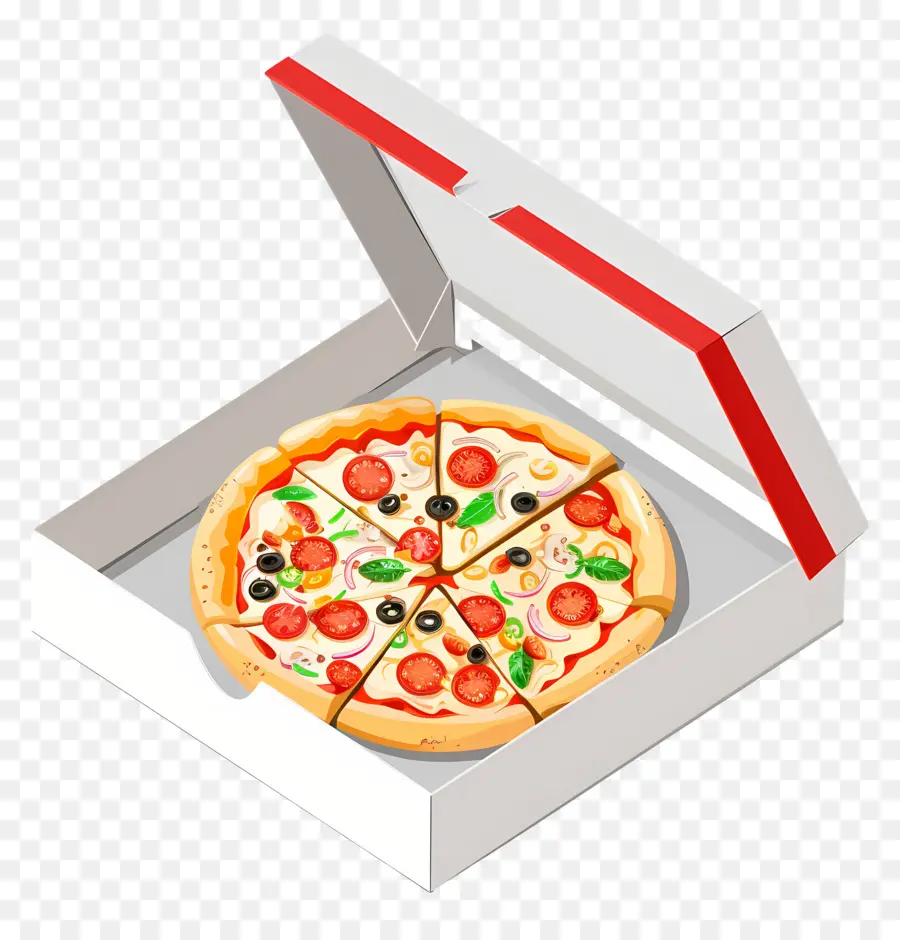 Caja De Pizza，Pizza En Caja PNG