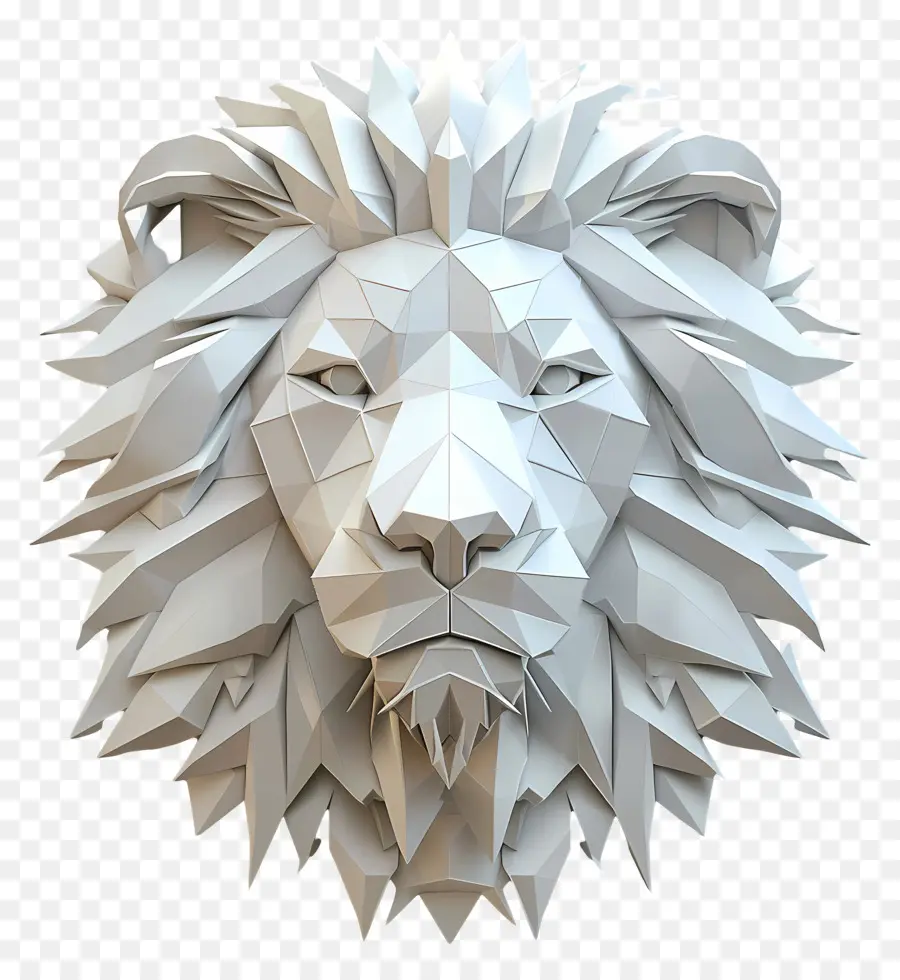 Cara De León，León De Origami PNG