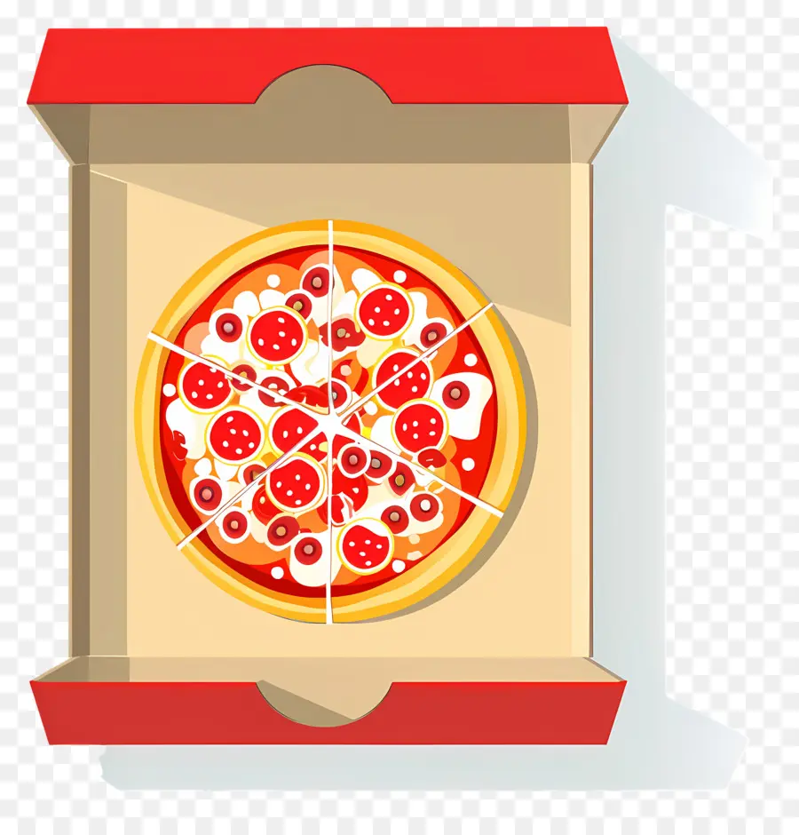 Caja De Pizza，Pizza De Peperoni PNG