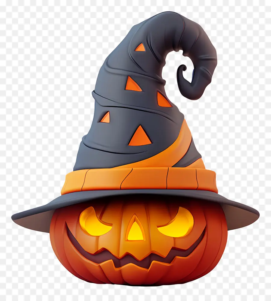 Sombrero De Halloween，Calabaza De Halloween PNG