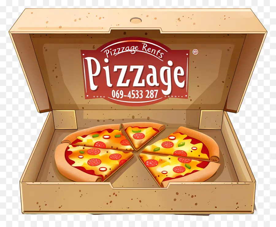 Caja De Pizza，Pizza PNG