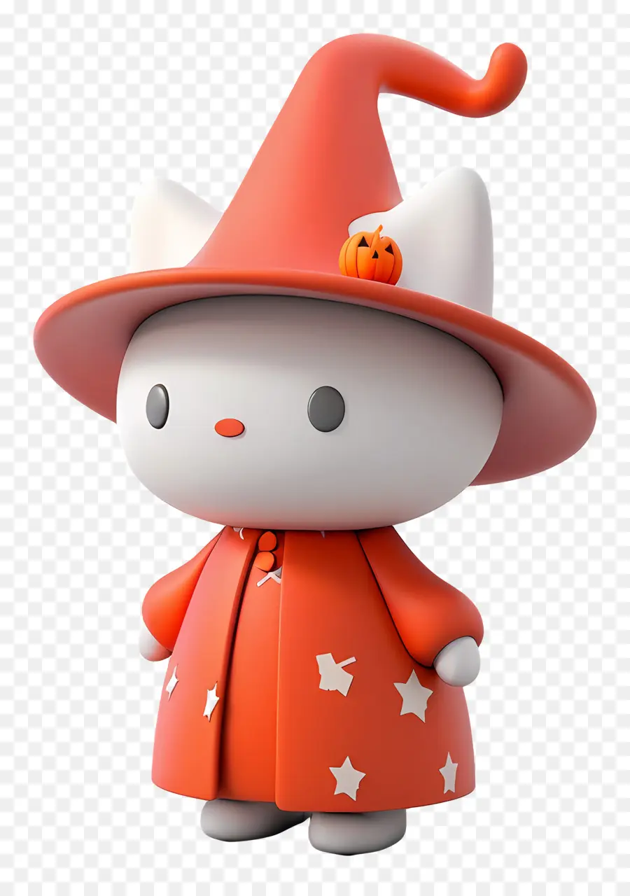 Hola Gatito Halloween，Gato De Dibujos Animados PNG