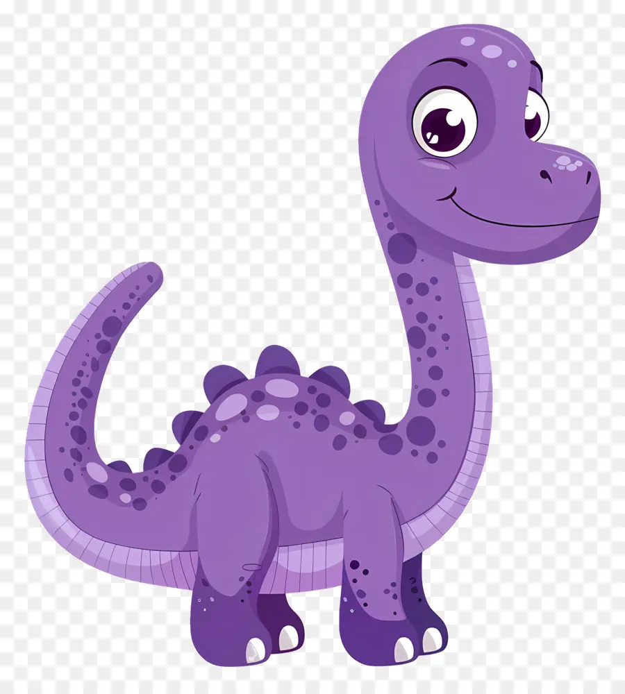 Dinosaurio De Dibujos Animados，Dinosaurio Morado PNG