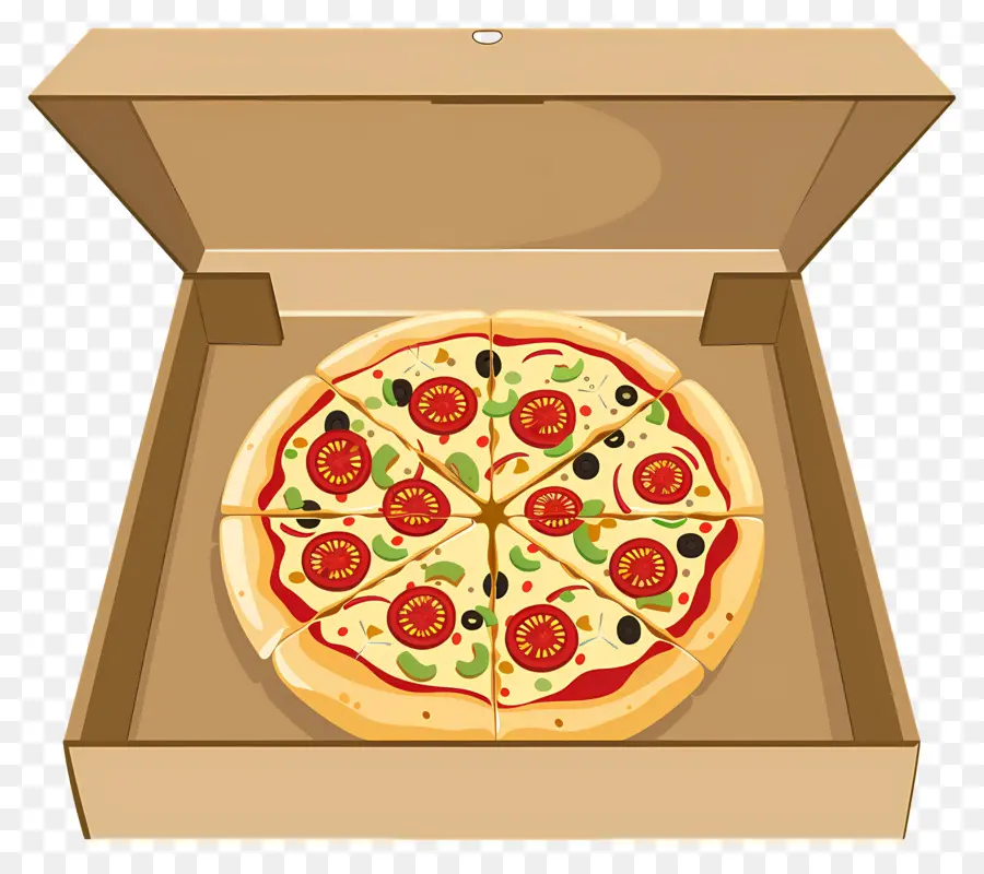 Caja De Pizza，Pizza En Caja PNG