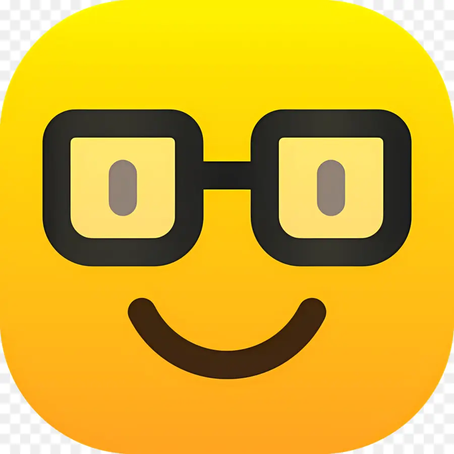 Emoji Nerd，Emoji Empollón PNG