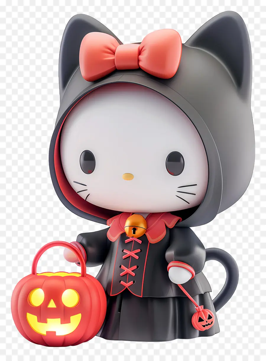 Hola Gatito Halloween，Gato Blanco PNG