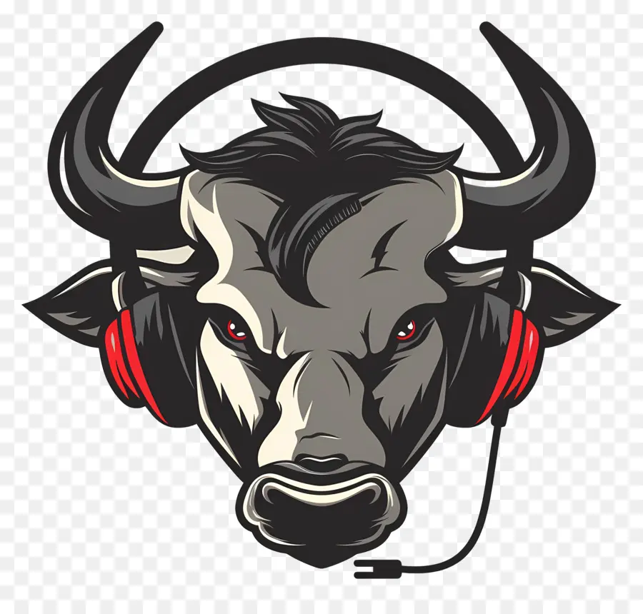 Cabeza De Toro，Toro Con Auriculares PNG