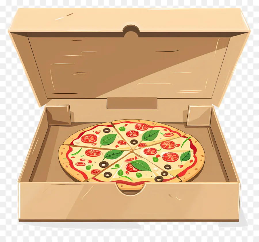 Caja De Pizza，Pizza En Caja PNG