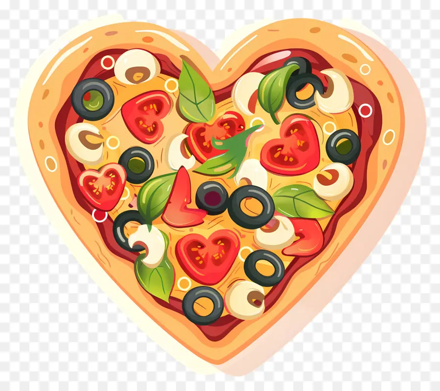 Pizza De Corazón，Pepperoni PNG