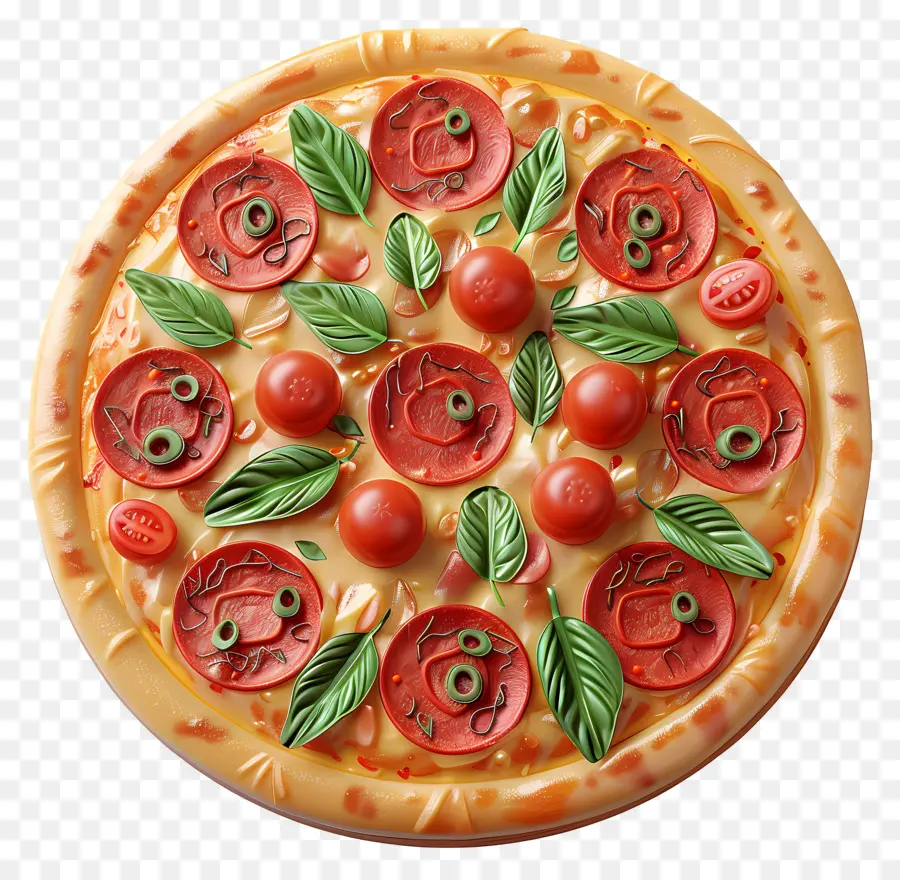 Pizza Italiana，Pizza Vegetal PNG