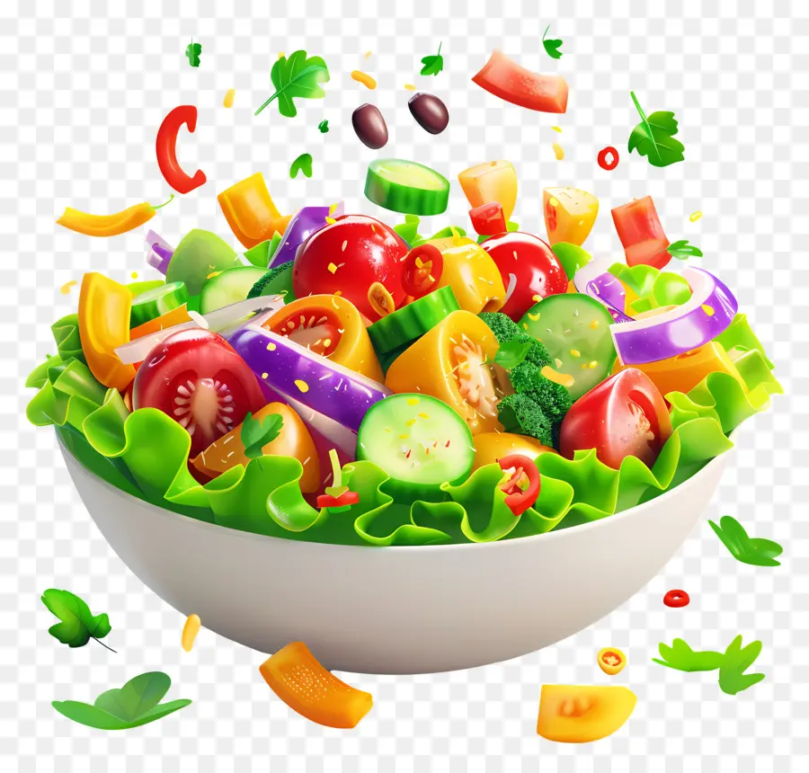 Ensalada Saludable，Ensalada De Hojas PNG