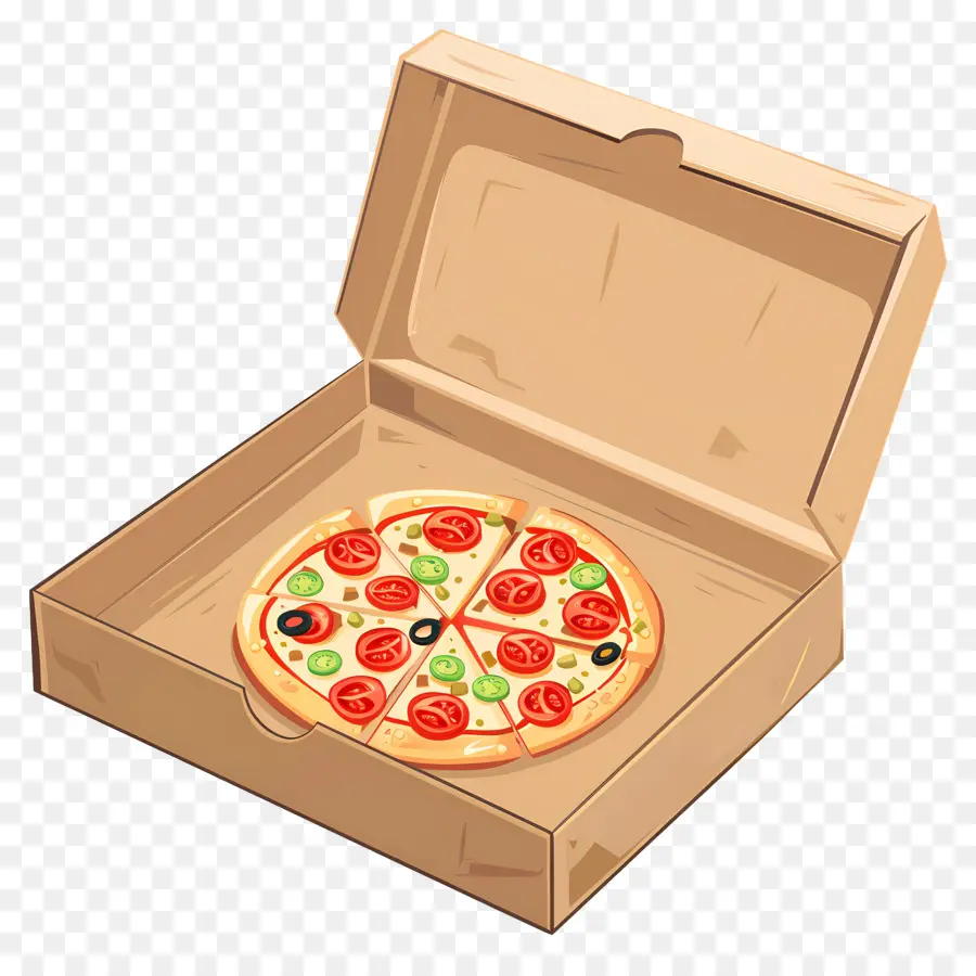 Caja De Pizza，Pizza En Caja PNG