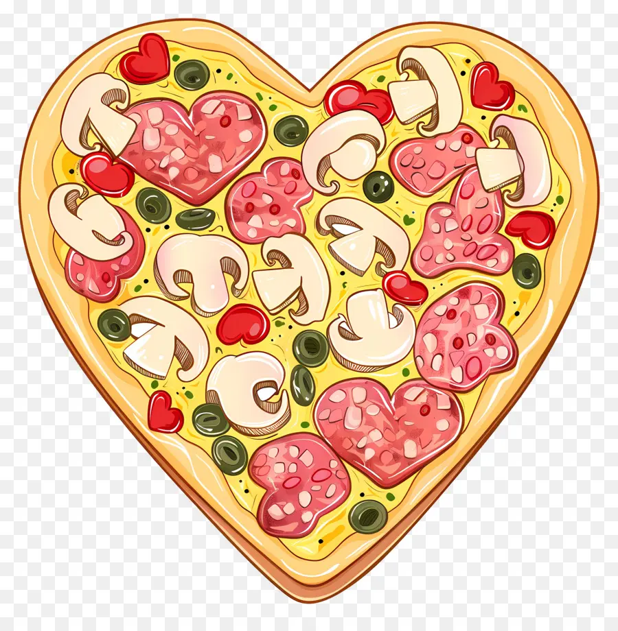 Pizza De Corazón，Amar PNG