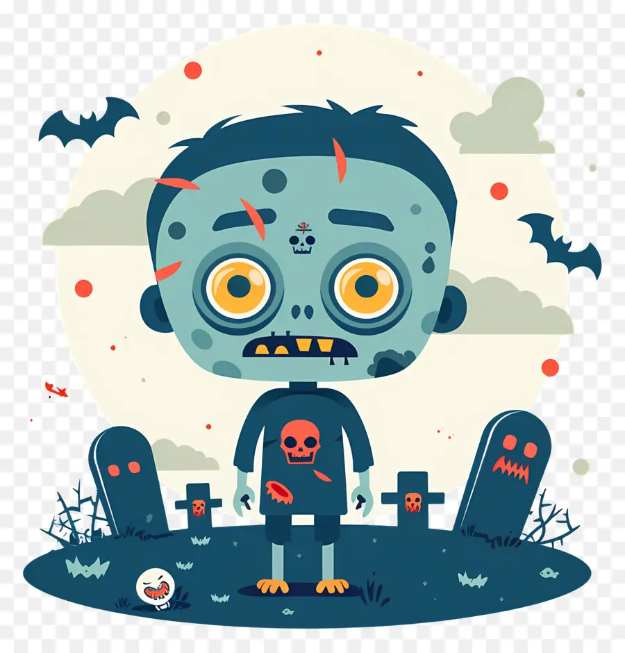 Zombi De Halloween，Zombie En El Cementerio PNG