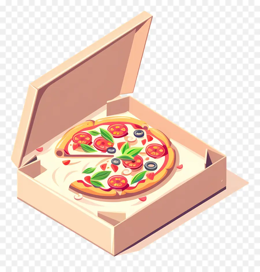 Caja De Pizza，Pizza En Caja PNG