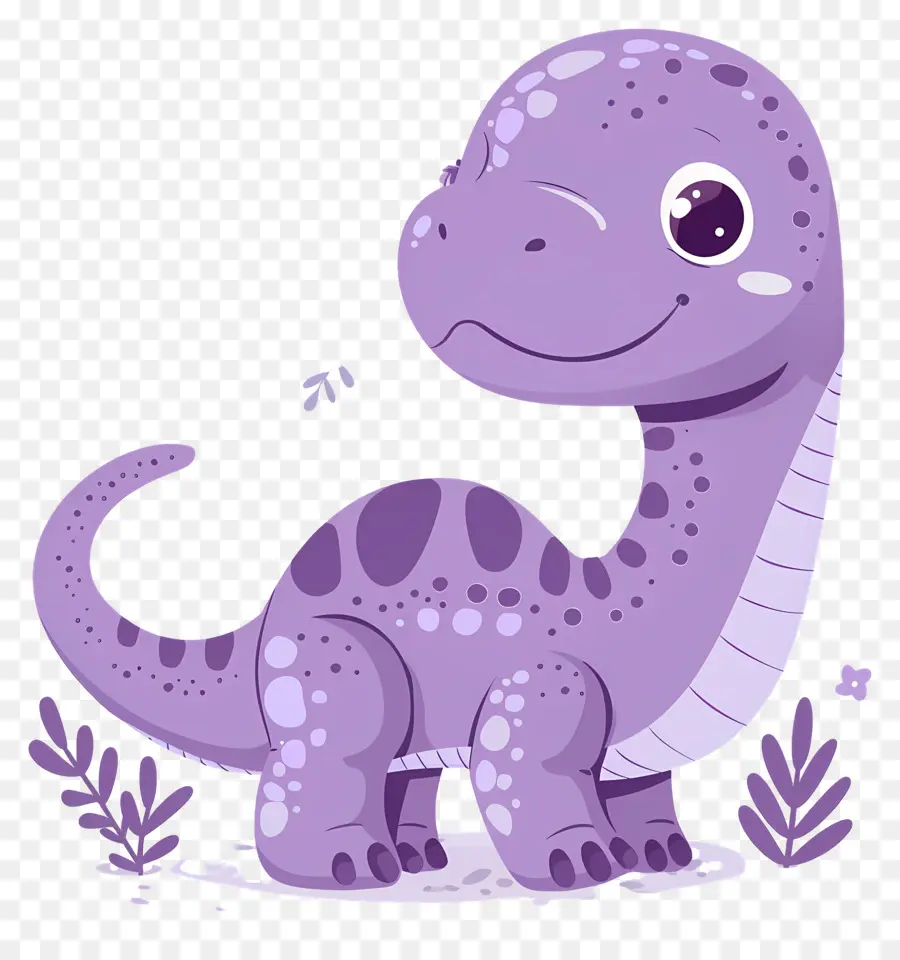 Dinosaurio De Dibujos Animados，Dinosaurio Morado PNG