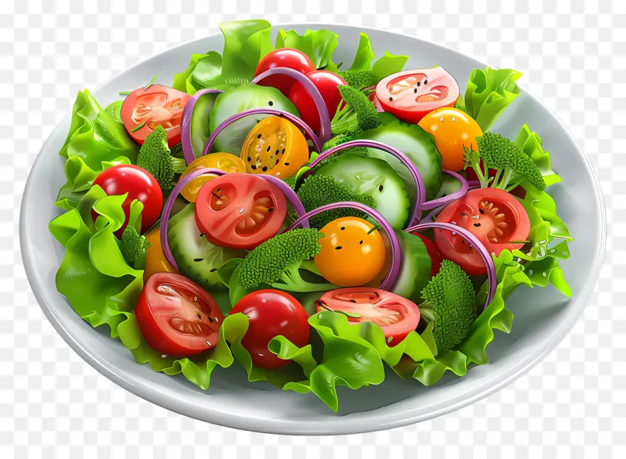 Ensalada Saludable，Ensalada Mezclada PNG