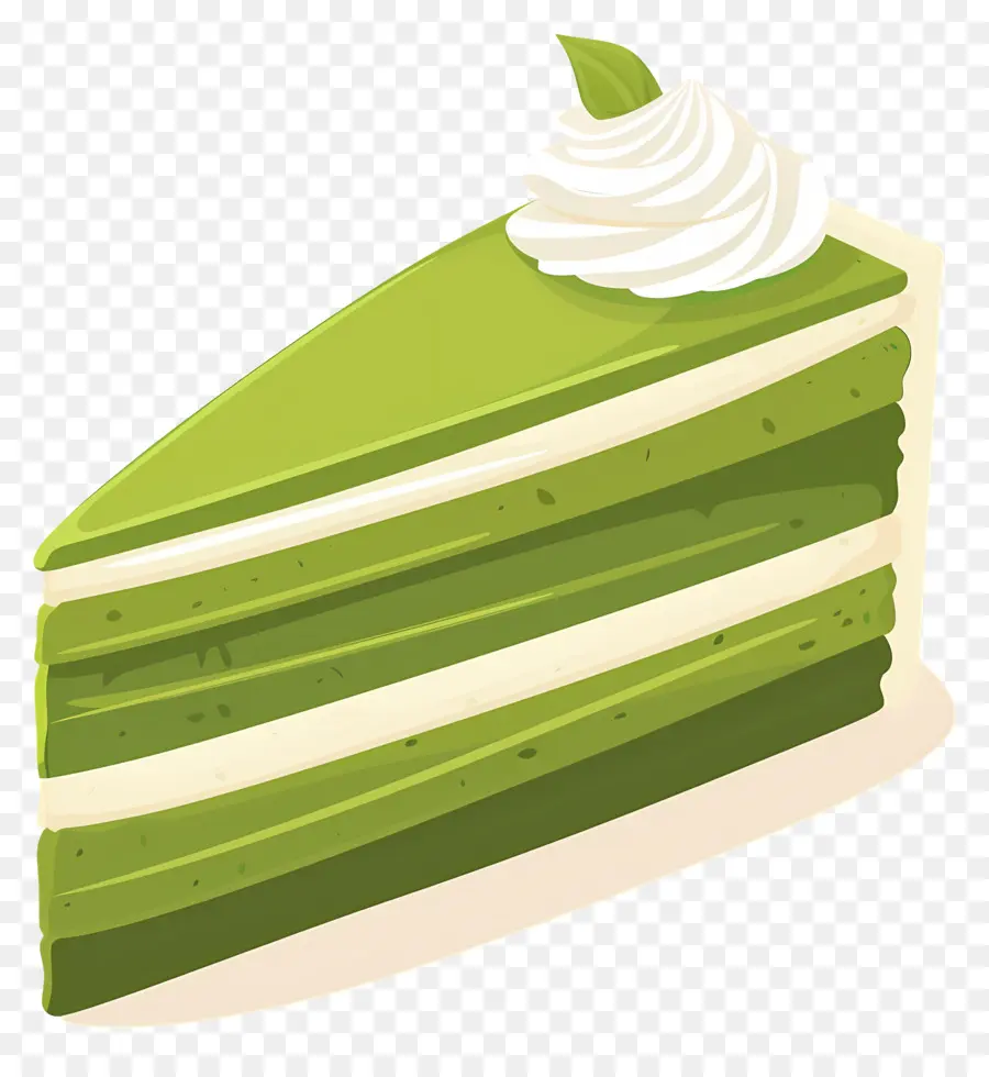 Pastel De Matcha，Pastel Verde PNG