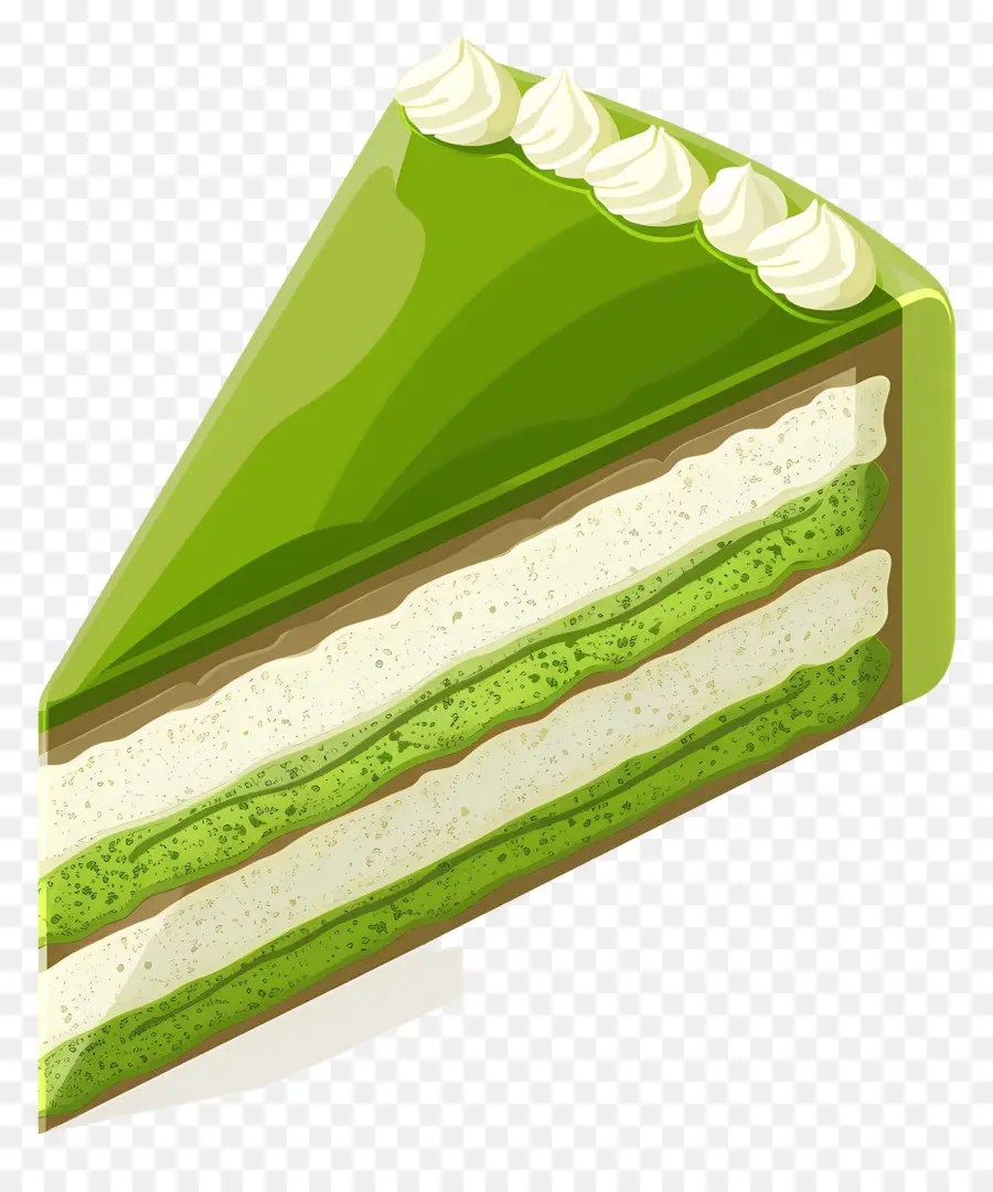 Pastel De Matcha，Pastel Verde PNG