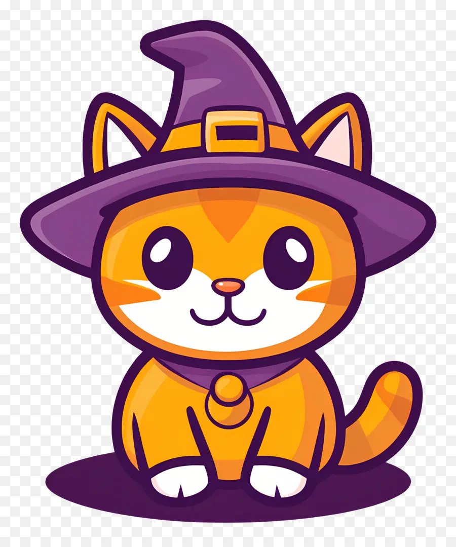 Gato Halloween，Gato Brujo PNG