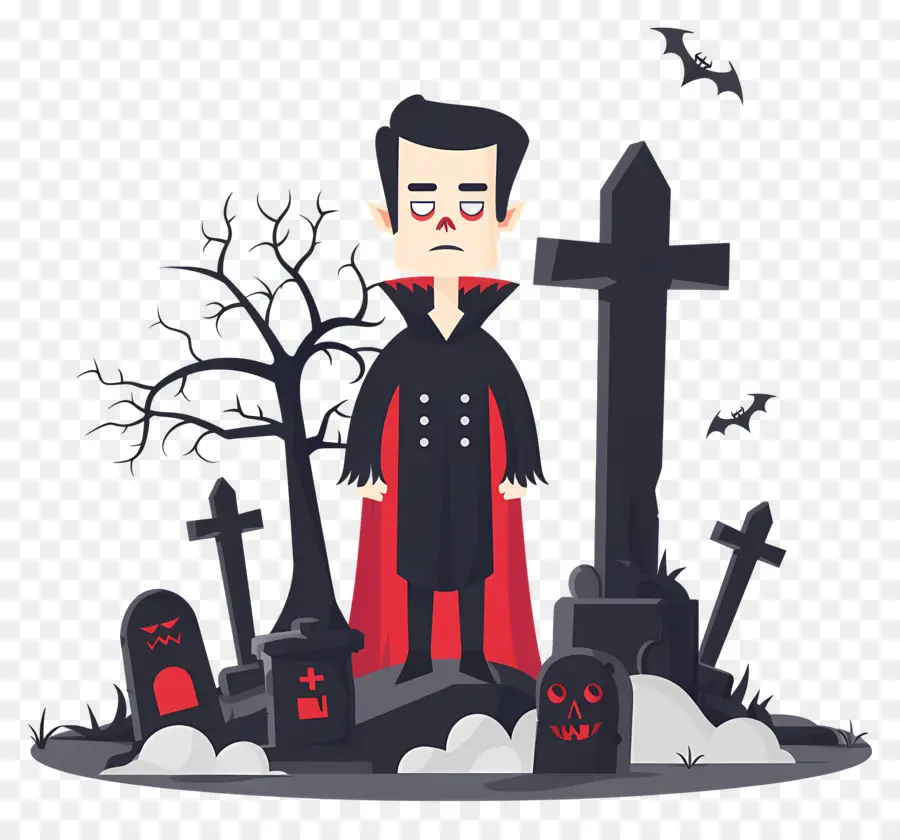 Vampiro De Halloween，Vampiro De Dibujos Animados PNG