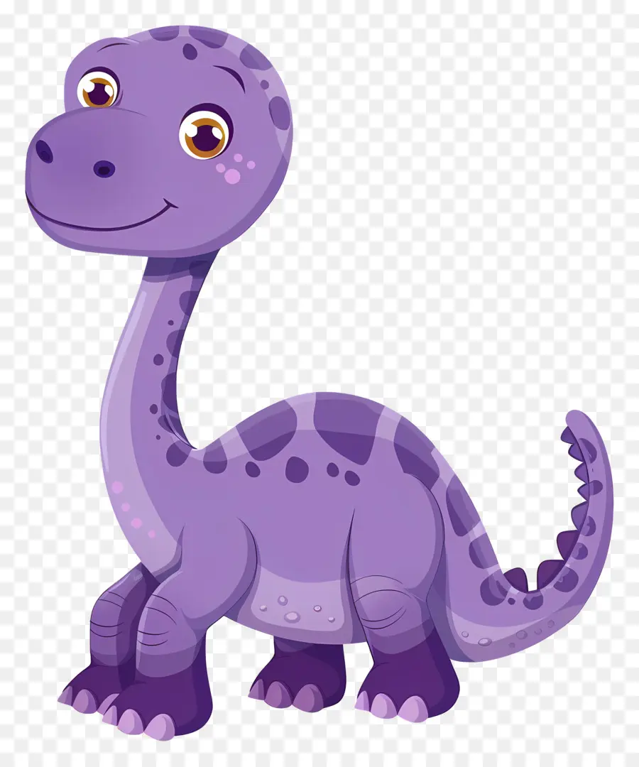 Dinosaurio De Dibujos Animados，Dinosaurio Morado PNG