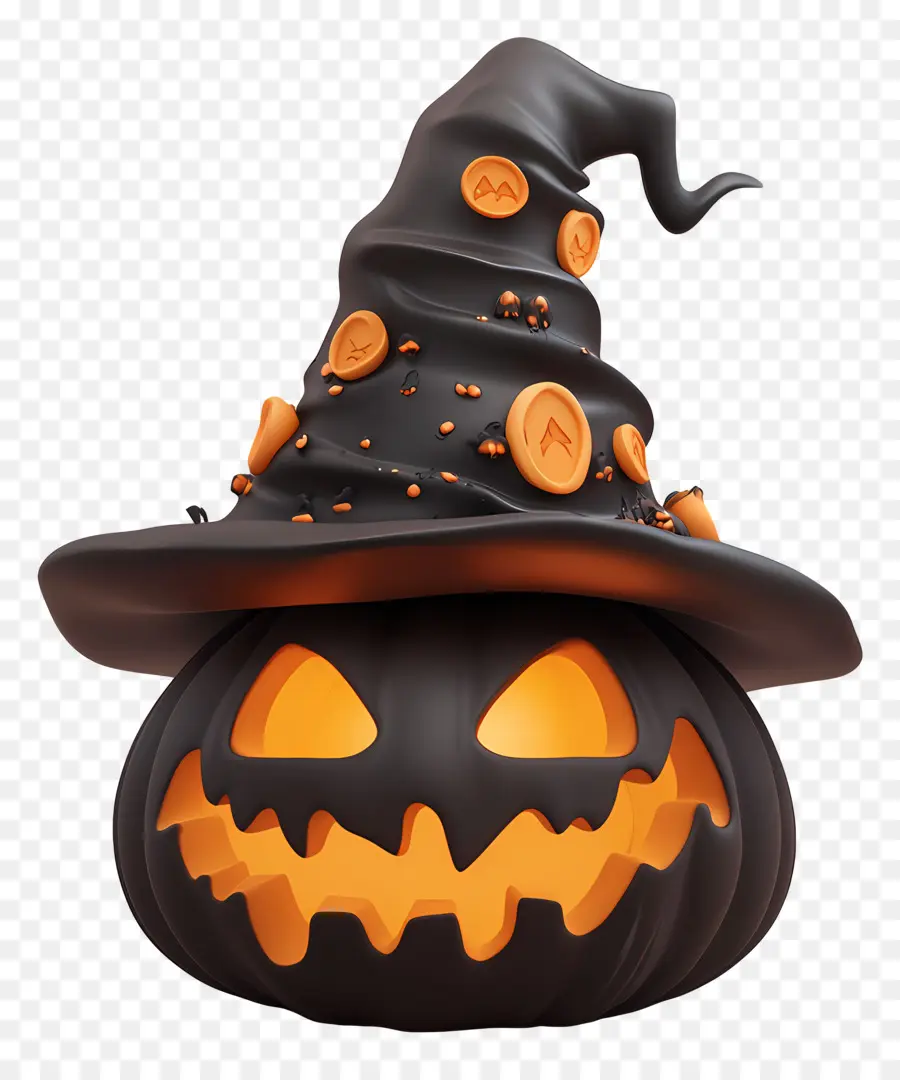 Sombrero De Halloween，Calabaza De Halloween PNG