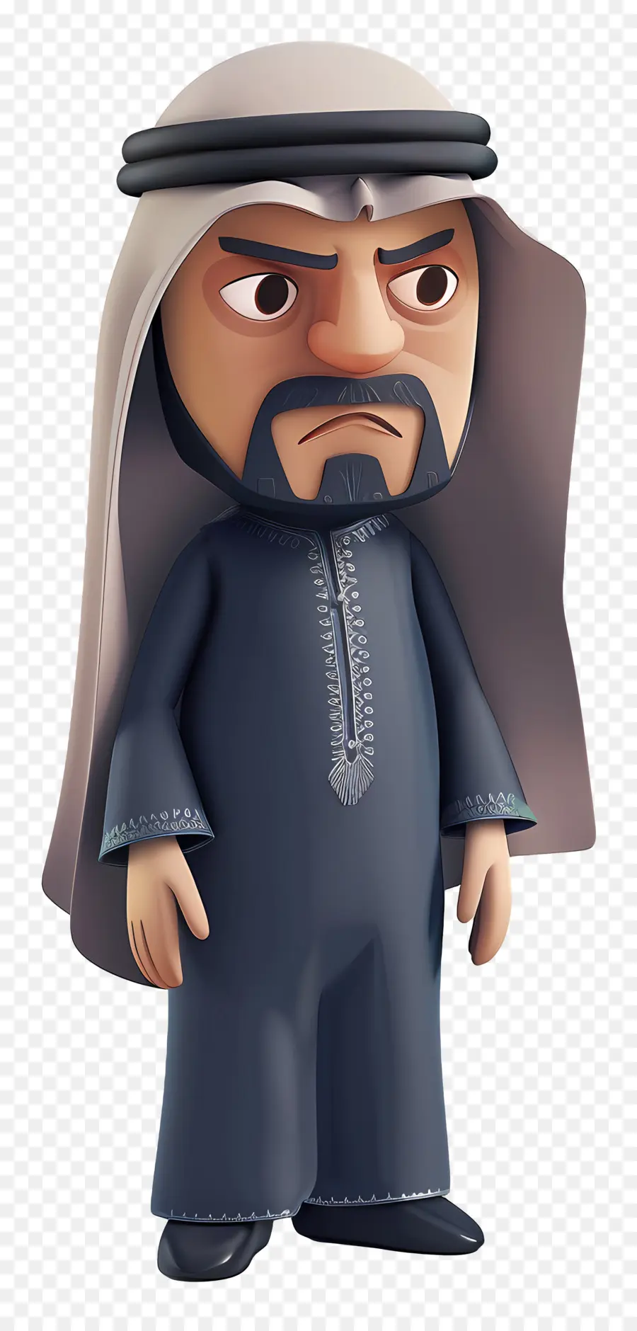 Empresario árabe Saudita，Hombre De Dibujos Animados Con Traje Tradicional PNG