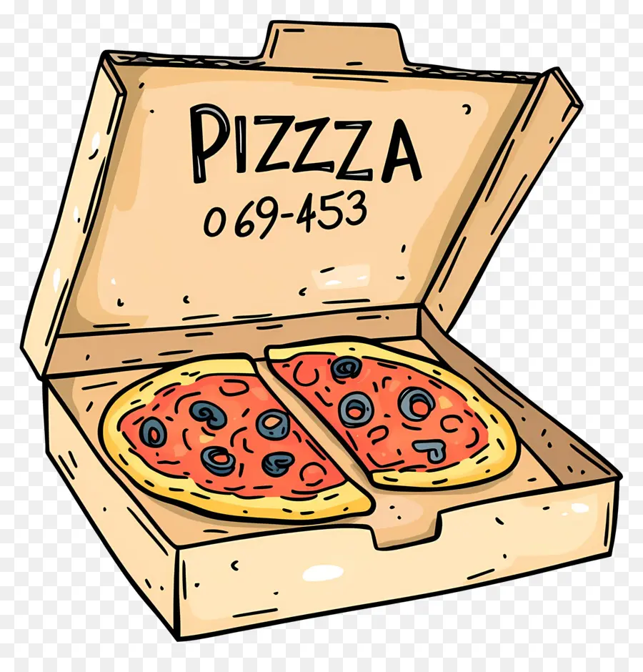 Caja De Pizza，Pizza PNG